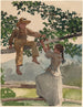 På stängslet - Winslow Homer — vy av konstverket