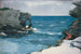 Rivage rocheux, Bermudes - Winslow Homer — vy av konstverket