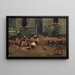 Skiss av en gårdsplan - Winslow Homer — inramlat konstverk på väggen