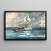 Sloop Nassau - Winslow Homer — inramlat konstverk på väggen