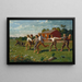 Attrape la balle - Winslow Homer — inramlat konstverk på väggen