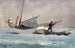 förvaringsplats för segel - Winslow Homer — vy av konstverket