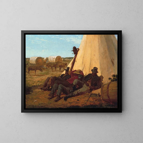 Le Bon Côté - Winslow Homer — inramlat konstverk på väggen