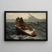 L'Avertissement de brouillard - Winslow Homer — inramlat konstverk på väggen
