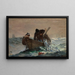 Le Filet de harengs - Winslow Homer — inramlat konstverk på väggen