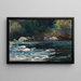 Les rapides de la rivière Hudson Adirondacks - Winslow Homer — inramlat konstverk på väggen