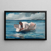 L'éventail d'eau - Winslow Homer — inramlat konstverk på väggen