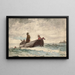 Prieuré de Tynemouth, England - Winslow Homer — inramlat konstverk på väggen