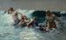 Vändande ström - Winslow Homer — vy av konstverket