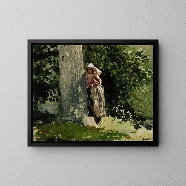 Fatigué - Winslow Homer — inramlat konstverk på väggen