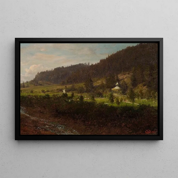 landskapsbild underberg - Wojciech Gerson — inramlat konstverk på väggen