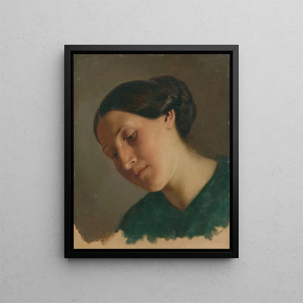 Woldemar Hottenroth - Kopfstudie einer Frau.webp