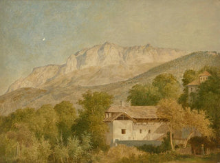 Wolfgang Adam Tpffer - Vue dune ferme et du massif des Mmises prise depuis StPaulenChablais ou Maxilly.webp