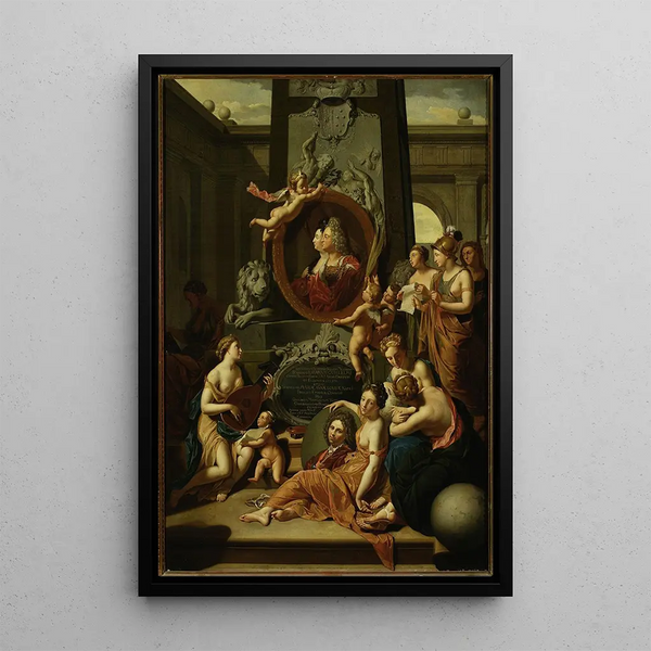 Workshop of Adriaen van der Werff - Liberal arts pay homage to Johann Wilhelm Palatine of the Rhine and his wife.webp