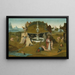 Le Jardin du Paradis - Atelier de Jérôme Bosch — inramlat konstverk på väggen