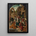 L'Adoration des mages - Atelier de Jacob Cornelisz van Oostsanen — inramlat konstverk på väggen