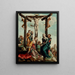 La Crucifixion - Atelier de Jan van Scorel — inramlat konstverk på väggen