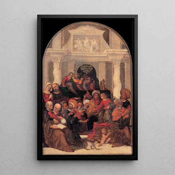 Workshop of Ludovico Mazzolino - Christ among the doctors.webp