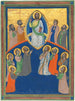 Le Christ en majesté avec les douze apôtres - Atelier de Pacino di Bonaguida — vy av konstverket