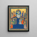 Le Christ en majesté avec les douze apôtres - Atelier de Pacino di Bonaguida — inramlat konstverk på väggen