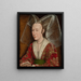 Portrait av Isabelle av Portugal - Atelier av Rogier van der Weyden — inramlat konstverk på väggen