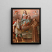 La Vierge à l'Enfant entre l'archange Michel et saint François - Atelier de Santi di Tito — inramlat konstverk på väggen