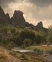 Vue pastorale estivale de Kallenfels - Worthington Whittredge — vy av konstverket
