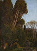 Les Cyprès à la Villa d'Este à Tivoli - Worthington Whittredge — vy av konstverket