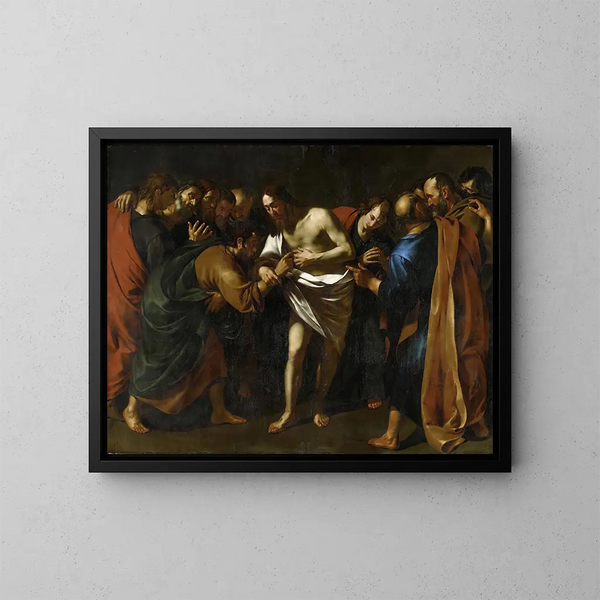 L'incredulité de saint Thomas - Wouter Pietersz Crabeth II — inramlat konstverk på väggen