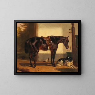 Wouterus Verschuur - A Loyal Friend in the Horse Stable.webp