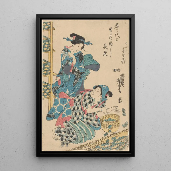 Yoshitoro - Woman Scolding Servant.webp