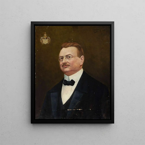 Zenobiusz Leopold Cerkiewicz - Portrait of Jan Nepomucen Chekowski coat of arms Wczele.webp