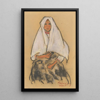 Zolo Palugyay - Girl in a White Scarf.webp