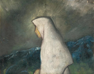 Zolo Palugyay - Woman in a White Shawl.webp