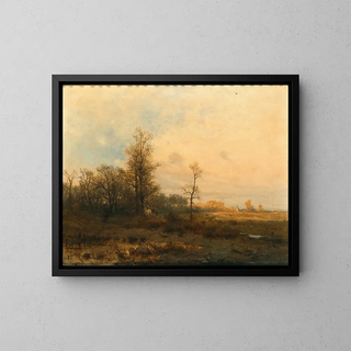 Zygmunt Sidorowicz - An Autumnal Landscape in the Evening.webp