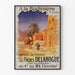 Vintageposter från utställningen Målning av Bröderna Delahogue – Algeriska vyer