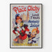 Vintageposter Place Clichy - Utdelning av buketter i Nice
