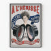 Vintageposter från Chapellerie A L'Hérissé – Originell väggdekoration