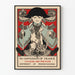 Vintageposter No Gentleman of France - Väggdekoration i retrostil