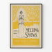 Vintageposter Melting Snows, väggdekoration med gammal bok
