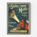 Vintageposter A Signal From Mars - Retro musikkal väggdekoration