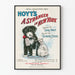 Vintageposter A Stranger in New York med svartvit valp