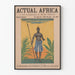Vintage väggdekorationsposter Actual Africa av Frank Vincent