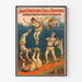 Vintage cirkusposter Adam Forepaugh och Sells Brothers