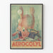 Vintage dekorativ poster Aerocolyl fisk bubblor