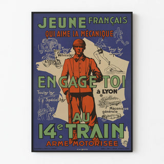affiche-de-recrutement-de-larmee-de-vichy-14e-train