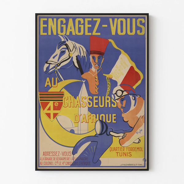 affiche-de-recrutement-de-larmee-de-vichy-4e-chasseurs-dafrique