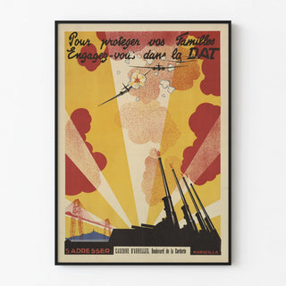 affiche-de-recrutement-de-larmee-de-vichy-engagez-vous-dans-la-dat-defense-aerienne-du-territoire