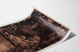 Vintageaffisch Emprunt de Verdun... 6%, uppvisad på ett böjt blad, perspektivvy.