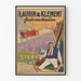 Vintageaffisch Laurin & Klement Automobiles väggdekoration